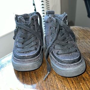 Zip up shoes with ties